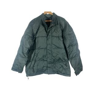 Eddie Bauer Goose Down Jacket Size Medium Mens Green Puffer Vintage Gorpcore